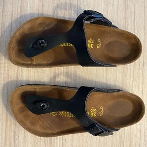 Black Size 36/230 Birkenstock Gizeh (6.5 fit)